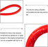 QuQuyi 3/8" (9mm) ID x 1/2" OD Red Silicone Vacuum Tubing Hose, High Temperature Food Grade, 9.84ft Length