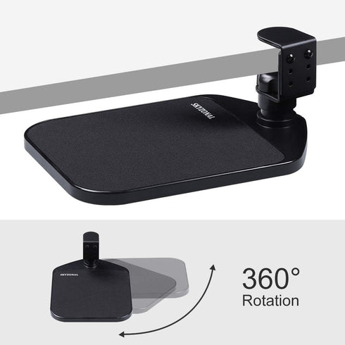 Ergonomic Mouse Platform Under Desk - Ergonomic Wrister Mouse Pad, Black