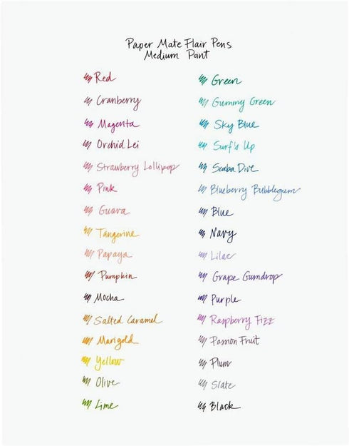 Paper Mate Flair Felt Tip Pens | Medium Point (0.7mm) | Sky Blue | 12 Count