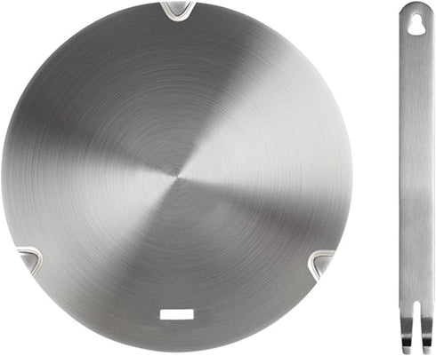 Heat Diffuser for Glass Gas Stove Cooktop, Beswarmy Induction Adapter Plate, Stainless Steel Diffuse Plate with Handle