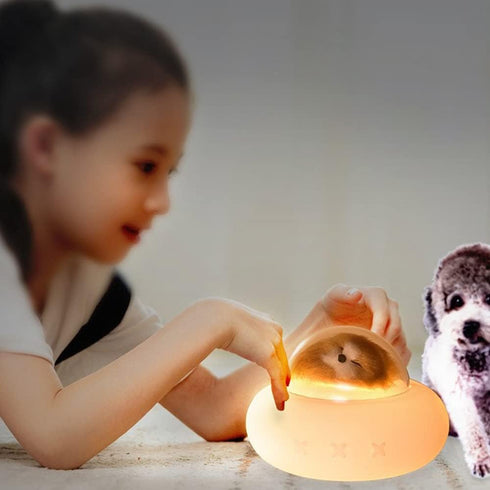 SCZWP8 Pet Spaceship Silicone Night Light Study Modern Simple and Warm Creative Bedroom Table Lamp Led Decoration