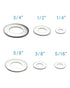5/8 Inch SAE Flat Washers, Pack of 50, Premium 304 Stainless Steel Washers for Secure Fastening