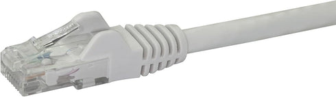 1ft CAT6 6 -250Mhz 100W RJ45 (N6PATCH1WH) StarTech Ethernet Cable - White CAT Gigabit Ethernet Wire PoE UTP Network