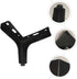 10cm Homoyoyo Matte Black Metal Sofa Leg and Cabinet Support Foot, Furniture Leg for Tv Stand, Tea Table, Bed Frame