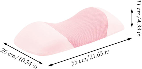 Generic 21.65x10.24x4.33in Memory Foam Lumbar Pillow, Lumbar Support Pillow for Sleeping, Breathable Sponge Ergonomic