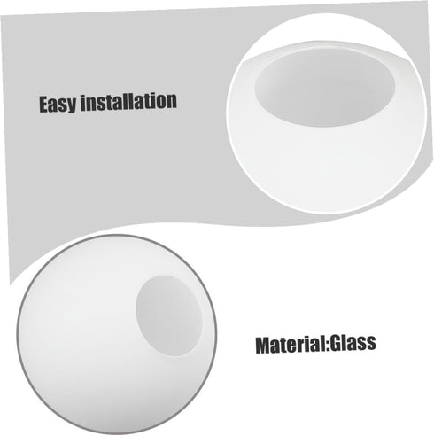 80mm Cabilock Frosted Glass Globe Lamp Shade round Ball Cover for Pendant Light Fixture Replacement Ceiling Wall Sconce