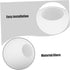 80mm Cabilock Frosted Glass Globe Lamp Shade round Ball Cover for Pendant Light Fixture Replacement Ceiling Wall Sconce
