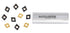 Accusize Industrial Tools CCMT21.51-MD CVD Coated Carbide Inserts, 10 Pcs/Box, Black and Yellow