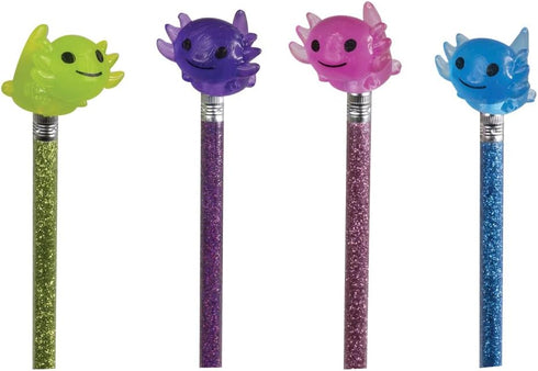 Raymond Geddes Axolotl Pencil Top Erasers (24 Pack)