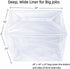 FAQQI 50 lb 10 Pack 4 24 16 23 Inch meat lug liners Mil Heavy Duty Meat Tub Liners, x x Bags for Meat Totes, Meat