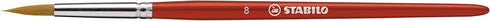 STABILO Multi-Talented Pencil Woody 3 in 1 ARTY - Pack of 18 Assorted Colors with Sharpener and Paint Brush