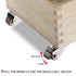 8Pcs 1.5 Inch (4 4 Low Profile Swivel Casters Wheels, Small Heavy Duty Rubber Rolling Wheels with Lock Metal Plate