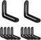 10 Pcs 1 9/10" Adjustable L-Shape Corner Brace with Slot, Metal Connector