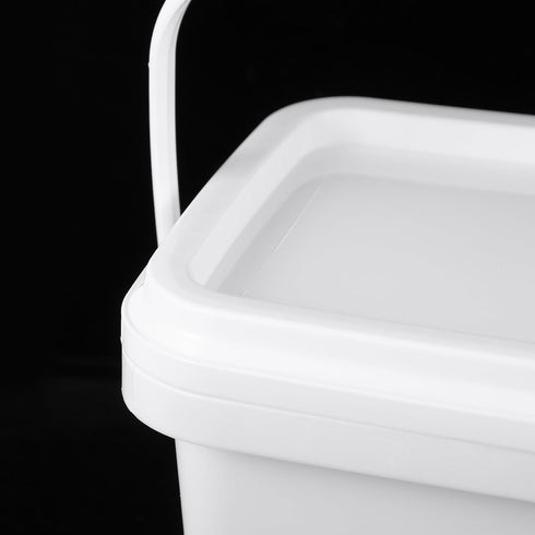 0.5 9.05 5.51 4.92 Inch Kichvoe Gallon Paint Bucket with Lid and Handle Lightweight Plastic Storage Pail for Household