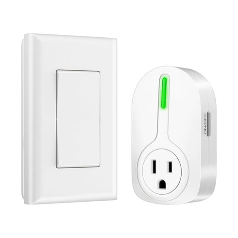 K KASONIC Wireless Remote Control Outlet, Indoor Remote Light Switch for Plug in Lamp, 100 Feet Away