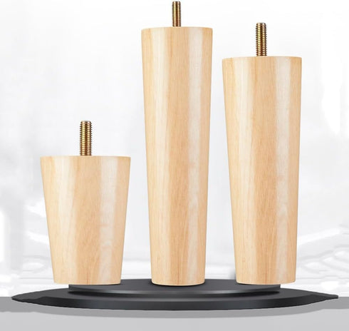 JCVCVV 8CM, 10CM, 12CM, Furniture Wood Legs, Simple Style Dresser Legs, Replacement Legs,