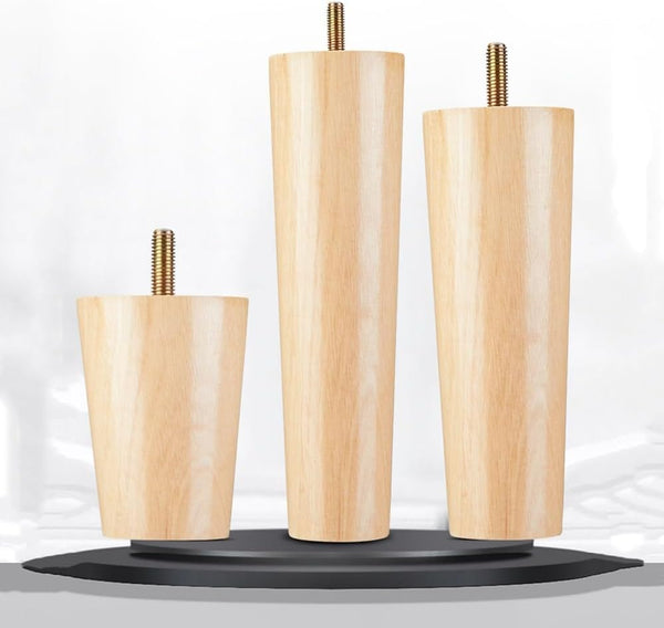 JCVCVV 8CM, 10CM, 12CM, Furniture Wood Legs, Simple Style Dresser Legs, Replacement Legs,