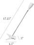 Simple Designs LD2005-WHT Flexible Gooseneck LED Clip Light Desk Lamp, White