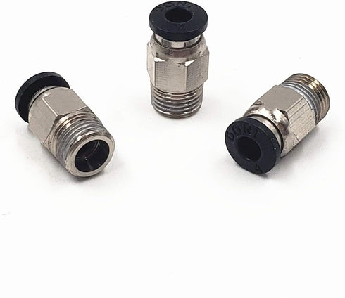 PC4-M10 Male Straight Pneumatic PTFE Tube Push In Quick Fitting Connector for E3D-V6 Long-Distance Bowden Extruder 3D Printer (Pack of 10pcs) by YFKJ0006