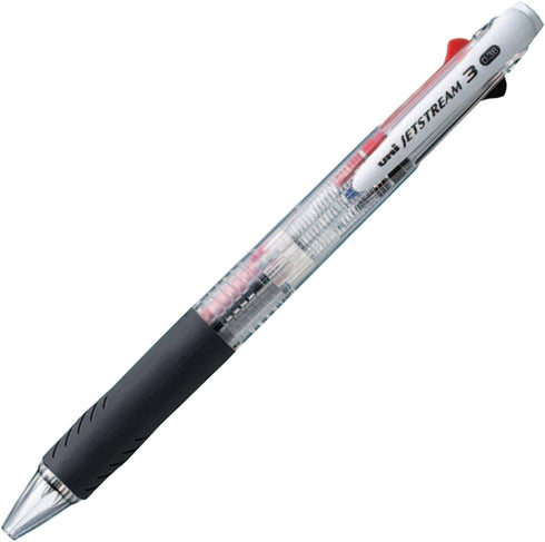 Uni Ballpoint Pen Jetstream 0.38mm, 3 Color Black, Red, Blue Ink, Transparent (SXE340038.T)