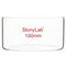 stonylab Thick-Wall High Borosilicate Glass Crystallizing Dish, Flat Bottom, No Spout, O.D. 100 mm, 300 ml
