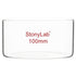 stonylab Thick-Wall High Borosilicate Glass Crystallizing Dish, Flat Bottom, No Spout, O.D. 100 mm, 300 ml