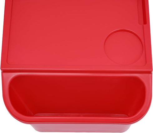 XEJMEOO 6 Pcs Kids Lap Desk Tray with Storage, Lap Desks for Classroom Plastic Breakfast Laptop Trays with Side