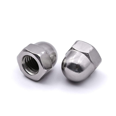 #8-32 Acorn Hex Cap Dome Head Nuts, 304 Stainless Steel 18-8, 50 PCS