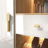 SKFGNX Hardware,A108 Simple Copper Color Wardrobe Drawer Hidden Button Bedside Table Cabinet Hanging Ring Single Hole