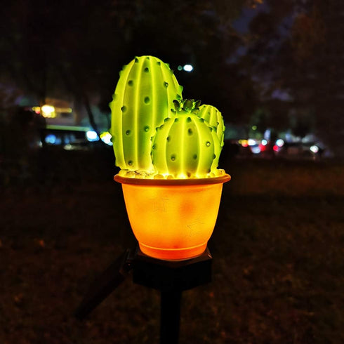 chislim B-2 Pack) Solar Lights Outdoor Decorative,Creative Cactus Pineapple Stake Waterproof Landscape Lights,Landscape