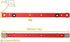 Aluminium Alloy Miter Bar Clamping Tool Slider, Table Saw Gauge Rod T-Slot Track Bar Rail for Router Tables (300mm, Red)