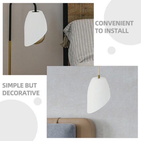 3pcs Luxshiny Horseshoe Lamp Shade Easy to Install Plastic Light Cover for Table and Floor Lamps Warm and Gentle