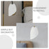 3pcs Luxshiny Horseshoe Lamp Shade Easy to Install Plastic Light Cover for Table and Floor Lamps Warm and Gentle