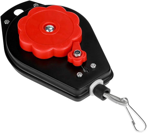 Hanging Retractable Spring Balancer Tool Holder - 0.6~2.0kg ES620 for Air or Power Tools (Black)