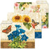 Grande Fleur File Folders, Set of 24 (6 Designs) with 1/3 Cut Staggered Tabs, Letter-Size Designed Folders