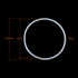X AUTOHAUX Silicone O-Rings, 48.6mm OD 45mm ID 1.8mm Width VMQ Seal Gasket, White, Pack of 20