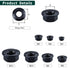 EASTLO M8-1.25 304 18-8 20 Hex Head Serrated Flange Nuts, Stainless Steel Hexagon Head Flange Nuts for Home Automotive