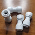 Malida 3/8" Tube OD Push Fit Straight Quick Connect, 10 Pack for RO Water System