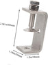 2Pcs 304 Stainless Steel C Clamp 65MM, Heavy Duty Adjustable Wide Jaw Opening C Clamp for Woodworking