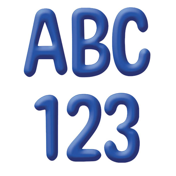 Eureka Blue Alphabet and Numbers Bulletin Board Decorations, 180pcs, 4'' H