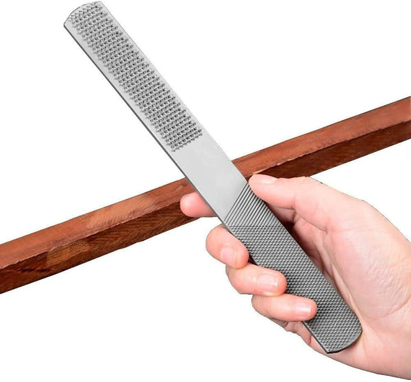 Wood Rasp File 4 Way Premium Grade - High Carbon Hand File Set for Sharpening Wood and Metal Tools.