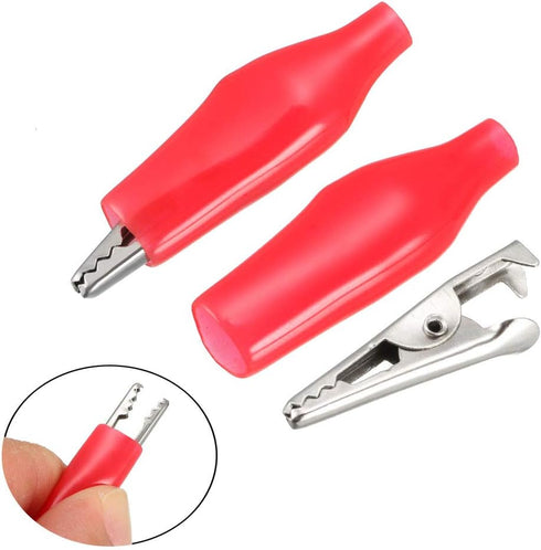 uxcell 40pcs Alligator Clips Clamps, Crocodile Jumper Electric Test Clips with Protective Insulation Cover