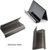 Enyuwlcm Metal Desktop Card Holder, Stainless Steel Business Card Stand for Men Office, Black, 2 Pack
