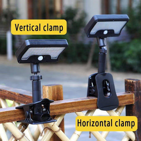 92 600LM IP65 360 (1 Pack) Outdoor Clip-on Solar Motion Sensor Light, LED Waterproof, Adjustable Solar Security Light