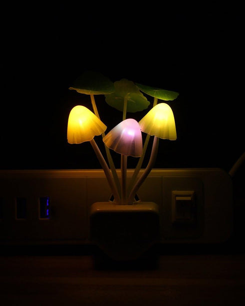 Color Changing LED Mushroom Night Light - Dreamy Bed Lamp