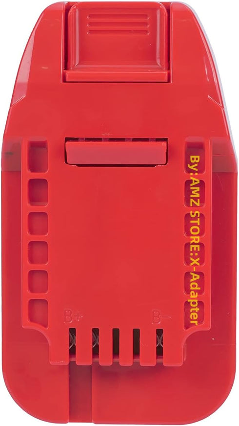 1x Adapter Fits Bauer 20v MAX Cordless Tools Compatible with Porter Cable 20 MAX Lithium Batteries, RED