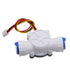 3/8" Quick Connect Water Flow Sensor, Food-Grade Switch Hall Effect Flowmeter Fluid Meter Counter 0.3-10L/min (Pack of
