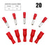 Bullet Butt Connectors - Sopoby 100pcs Assorted Insulated Female & Male Crimp Wire Terminals