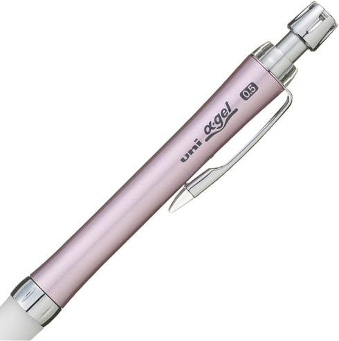Uni Mechanical Pencil, Slim Model with White Alpha Gel Grip, 0.5mm, Noble Pink (M5807GG1PN.13)