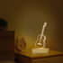 3D Guitar Illusion Optical Night Light LED Bedside Lamp for Children Men Him Musicians Lovers Christmas Gifts Soft Warm